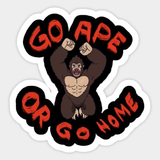 Go ape or go home! Chango t-shirt design Sticker